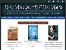 Tablet Screenshot of edmartinwriter.com